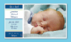 Baby Announcement - blue stripes thumbnail