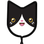 Cat Head Tuxedo (BB-468) thumbnail