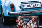 Car with Suitcase